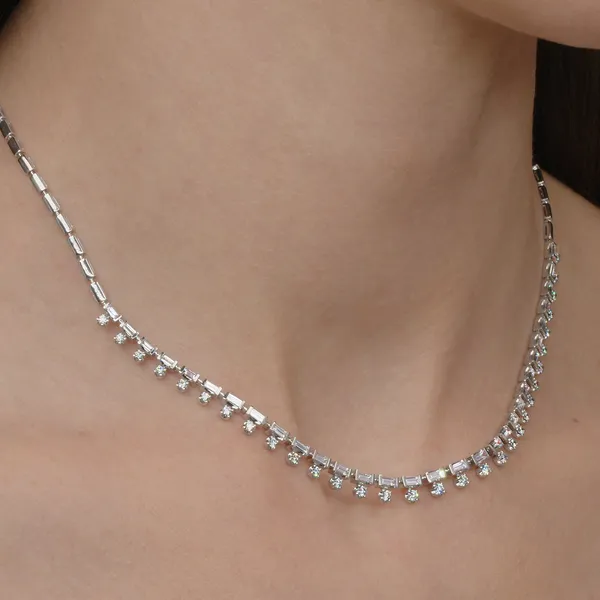 The Duet Collection - Fringe Necklace with Diamonds Image 4 Carats Mcallen, TX