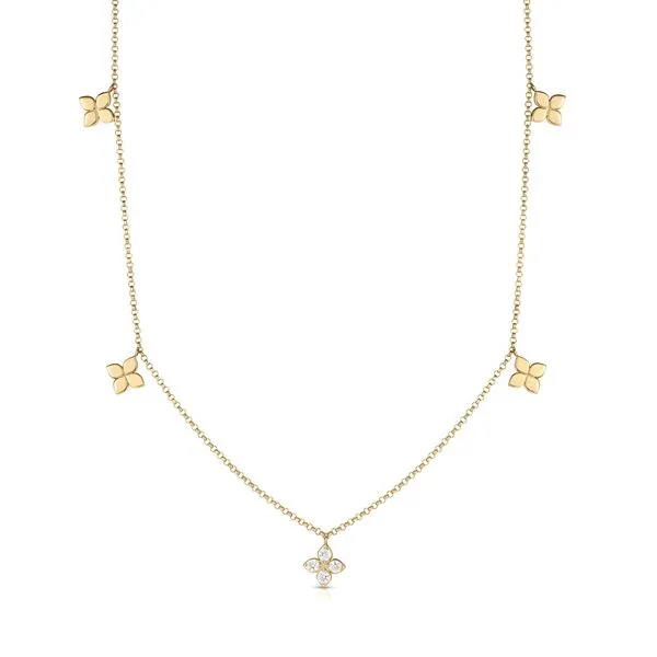 ROBERTO COIN 18K Y DIA LOVE BY THE YARD NECKLACE Carats Mcallen, TX