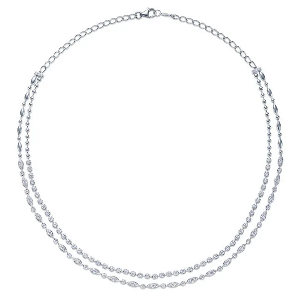 Starry Night Double Line Necklace with Diamonds Image 2 Carats Mcallen, TX