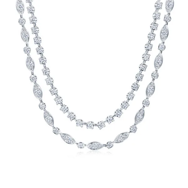 Starry Night Double Line Necklace with Diamonds Carats Mcallen, TX