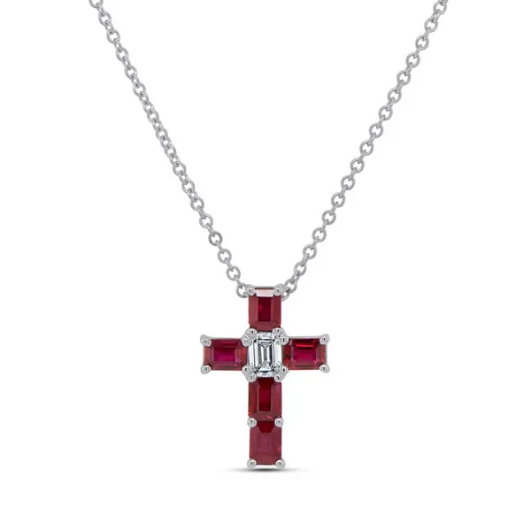 Uneek Icons Collection Cross Ruby Pendant Carats Mcallen, TX
