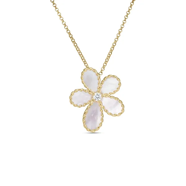 ROBERTO COIN MOP FLOWER NECKLACE Carats Mcallen, TX