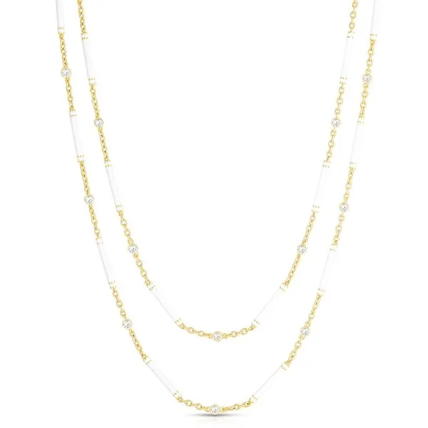 Cicada White Enamel Necklace Carats Mcallen, TX
