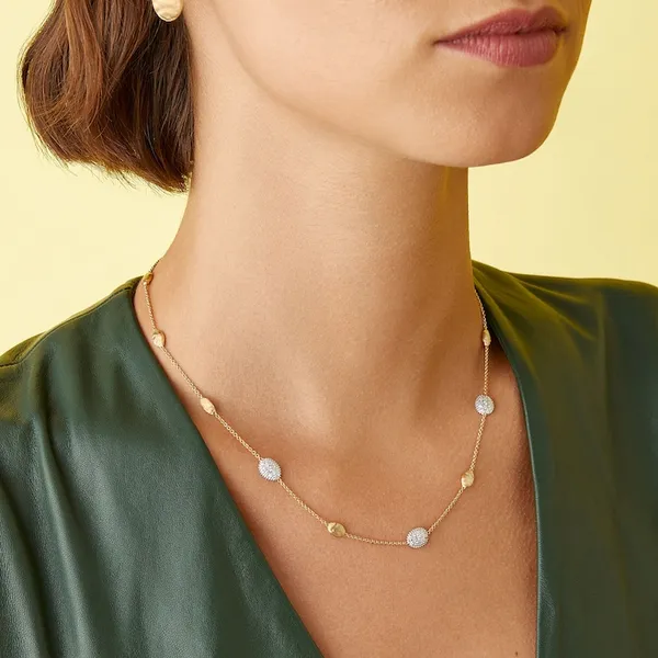 MARCO BICEGO SIVIGLIA 18KT GOLD NECKLACE WITH DIAMONDS Image 2 Carats Mcallen, TX
