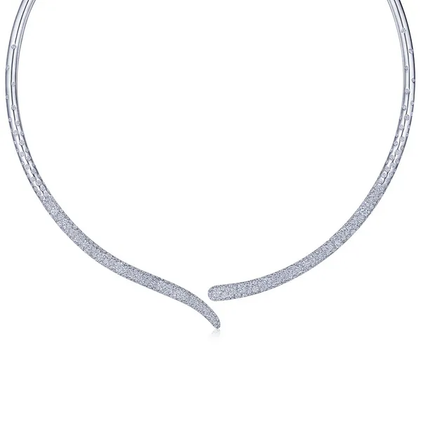 KWIAT COBBLESTONE DIAMOND TORQUE NECKLACE IN 18K WHITE GOLD Carats Mcallen, TX