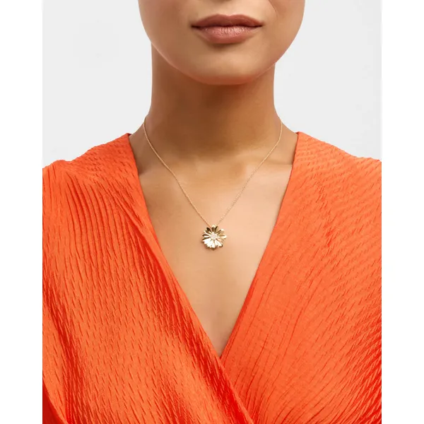 ROBERTO COIN 18K Y DIA MARGHERITA NECKLACE DIAM 0.08 Image 2 Carats Mcallen, TX
