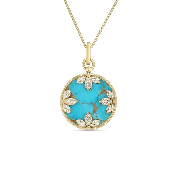 ROBERTO COIN 18K Y DIA TURQ NECKLACE Carats Mcallen, TX