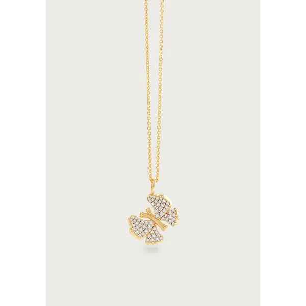 Butterfly White Pavé Small Necklace Carats Mcallen, TX