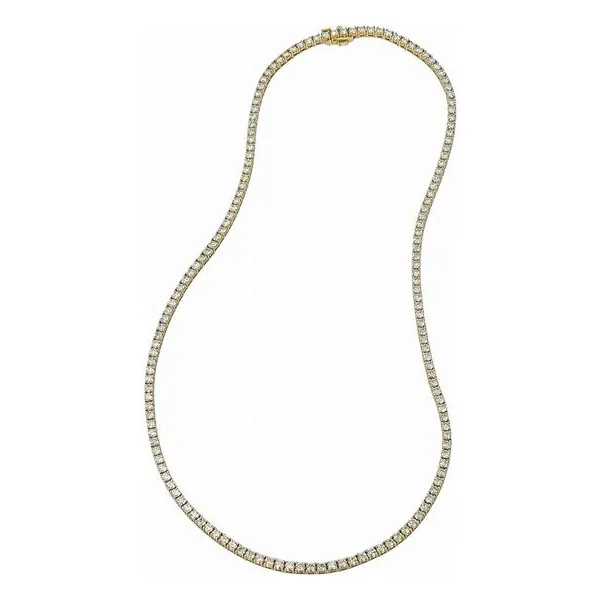 LUMENIRI 14 K YELLOW GOLD 32CT LAB GROWN DIAMOND RIVIERA NECKLACE Carats Mcallen, TX