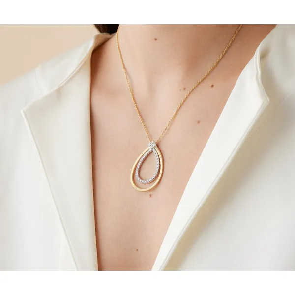 MARCO BICEGO 18KT YG MASAI NECKLACE WITH DIAMONDS Image 2 Carats Mcallen, TX