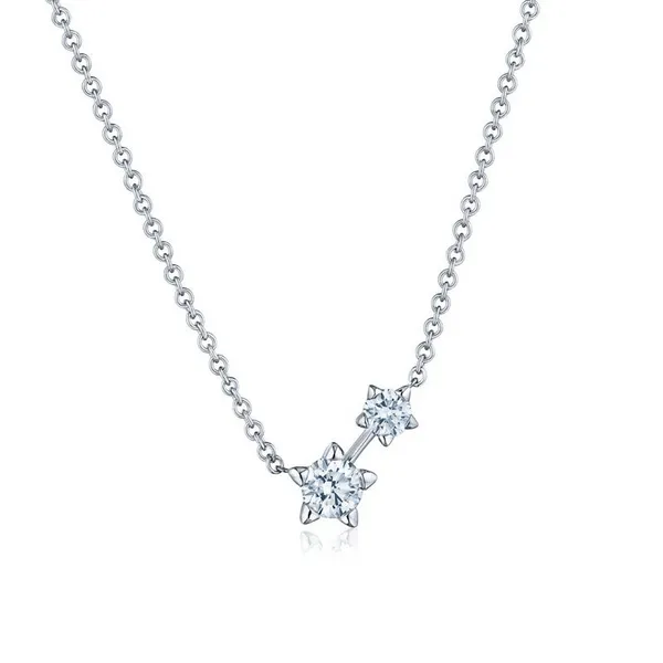 KWIAT 18 KT STAR-SET STARRY NIGHT TWO STONE DIAMOND PENDANT Carats Mcallen, TX