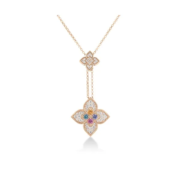 ROBERTO COIN 18K R DIA RUBY TANZ BLUE TOPAZ CITRINE NECKLACE Carats Mcallen, TX