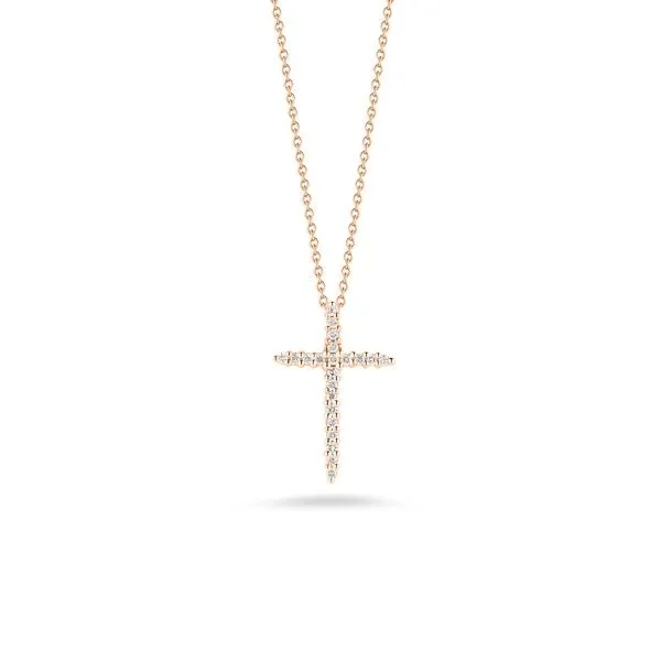 ROBERTO COIN 18 K R DIA SILVER CROSS Carats Mcallen, TX