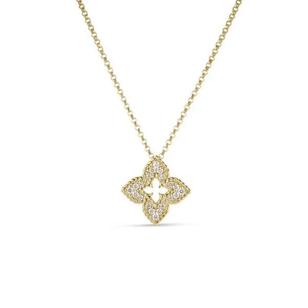 ROBERTO COIN 18K Y DIA VENTIAN PRINCESS NECKLACE Carats Mcallen, TX