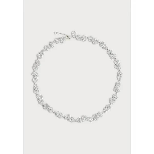 ANABEL ARAM Orchid White Pavé Necklace, Silver Carats Mcallen, TX