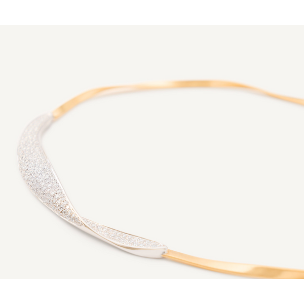MARCO BICEGO 18KT GOLD MARRAKECH NECKLACE WITH DIAMONDS  16.7