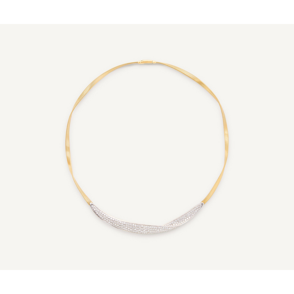 MARCO BICEGO 18KT GOLD MARRAKECH NECKLACE WITH DIAMONDS  16.7