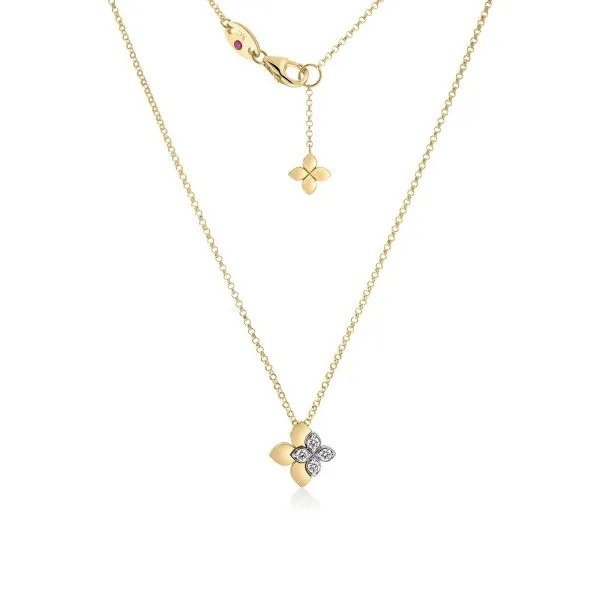 ROBERTO COIN YW DIA TINY PRINCESS NECKLACE Carats Mcallen, TX