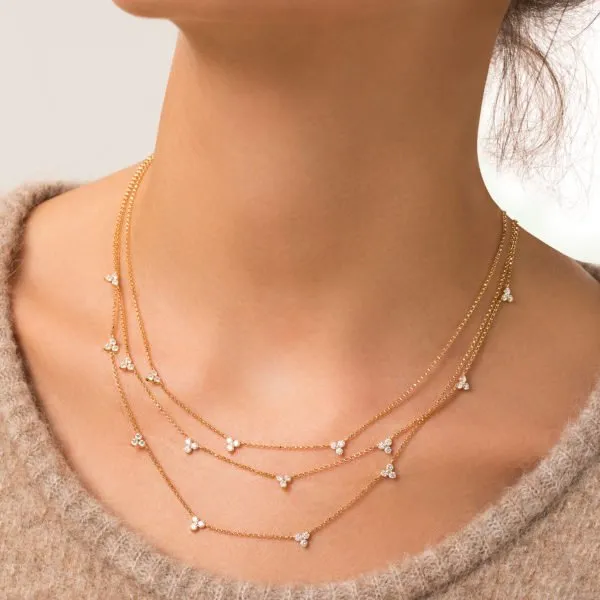 18K Y DIA LOVE BY INCH NK 5 STATIONS DIAM 0.48 Carats Mcallen, TX