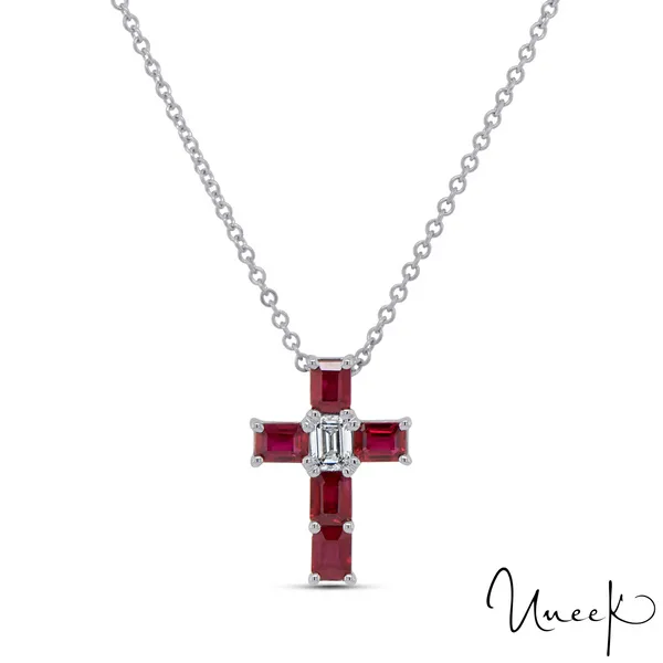 Uneek Icons Collection Cross Ruby Pendant Carats Mcallen, TX