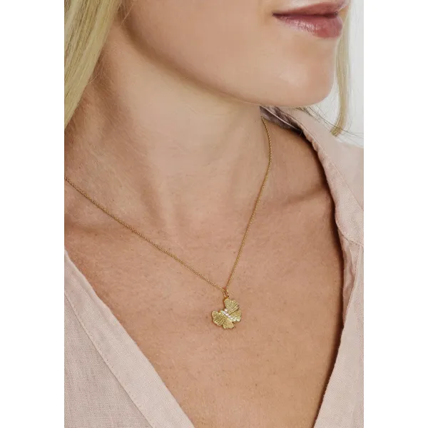 Anabel Aram Butterfly Gold Necklace Image 2 Carats Mcallen, TX