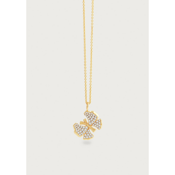 Butterfly White Pavé Small Necklace Carats Mcallen, TX