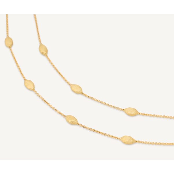 Siviglia 18K Yellow Gold Short Necklace with Small Bean Image 3 Carats Mcallen, TX