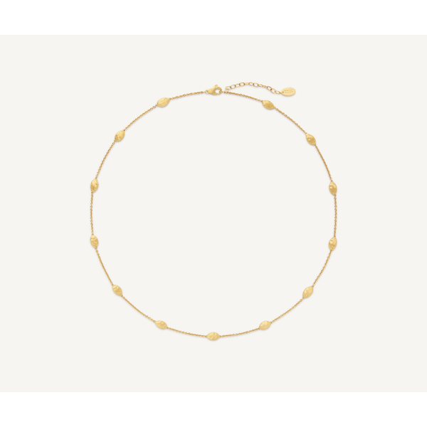 Siviglia 18K Yellow Gold Short Necklace with Small Bean Carats Mcallen, TX