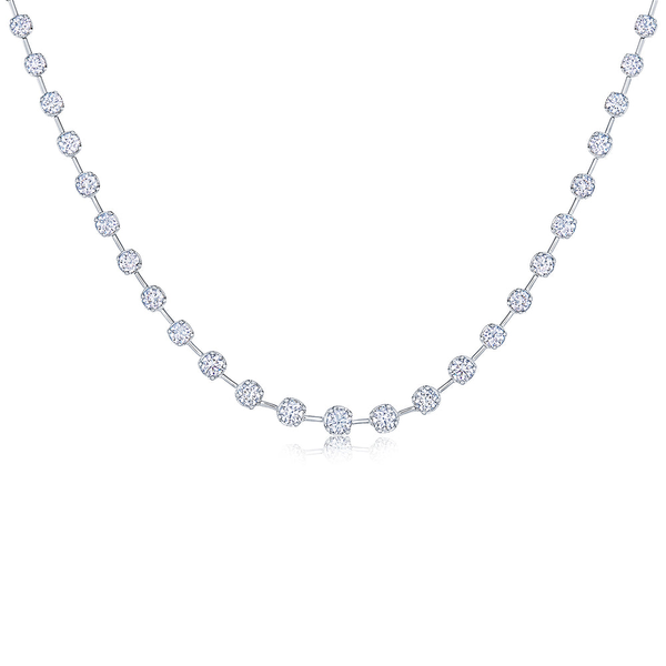 STARY NIGHT PARTWAY NECKLACE WITH DIAMONDS IN 18K WHITE GOLD Carats Mcallen, TX