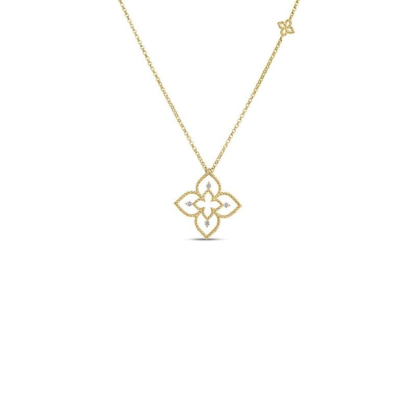 18K YELLOW GOLD DIAMOND PRINCIPESSA NECKLACE Carats Mcallen, TX