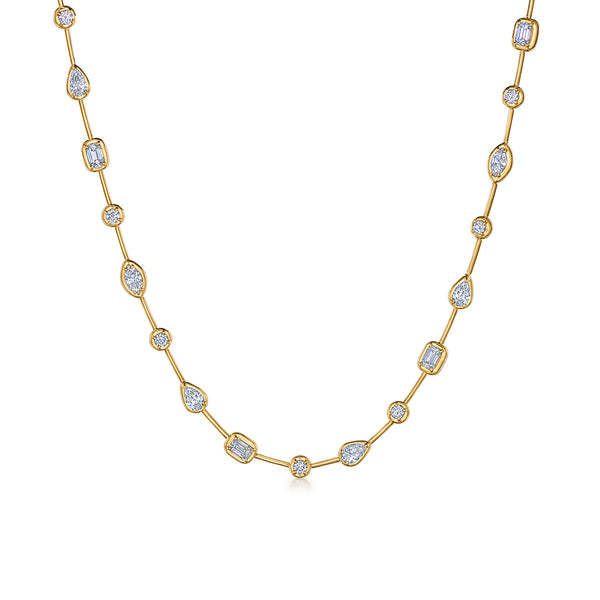KWIAT STARRY NIGHT BEZEL DIAMOND NECKLACE IN 18 K YELLOW GOLD D=5.36CTS GH VS1-SI1 Carats Mcallen, TX