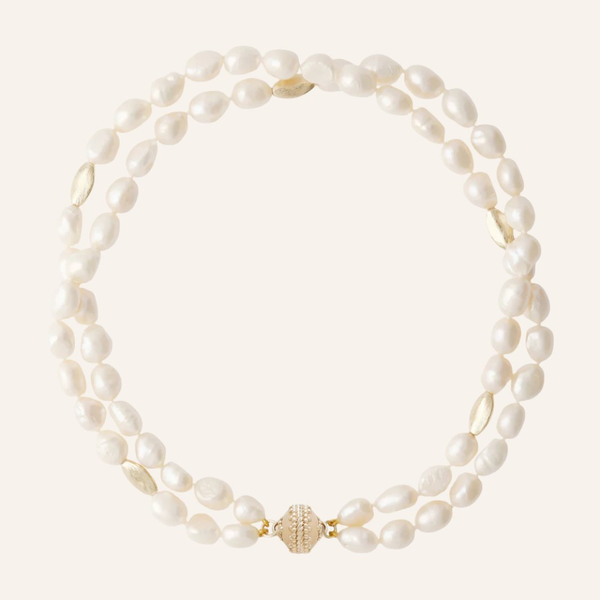 Gold Rush Pearl Double-Strand Necklace Carats Mcallen, TX