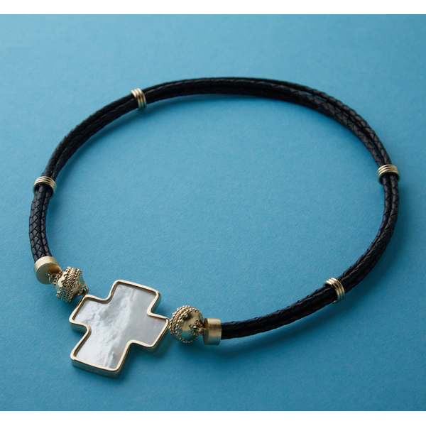 Aspen Braided Leather Black Necklace Image 2 Carats Mcallen, TX