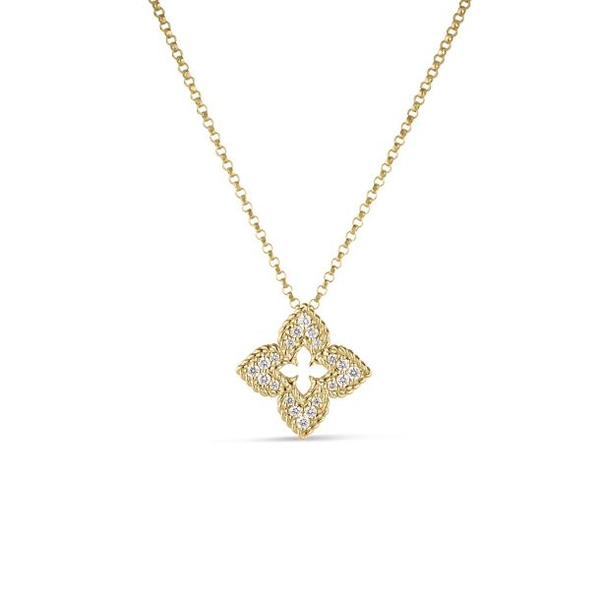 ROBERTO COIN 18K Y DIA VENTIAN PRINCESS NECKLACE Carats Mcallen, TX