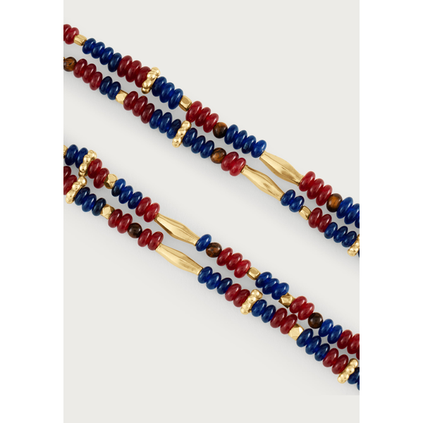 Milos Beaded Necklace - Maroon Image 2 Carats Mcallen, TX