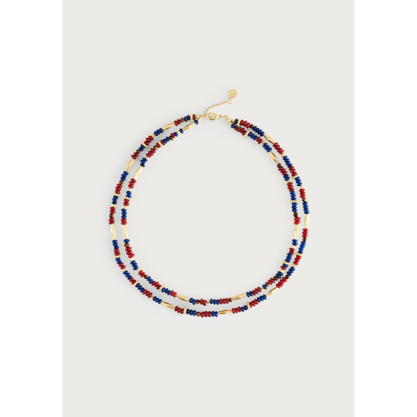 Milos Beaded Necklace - Maroon Carats Mcallen, TX