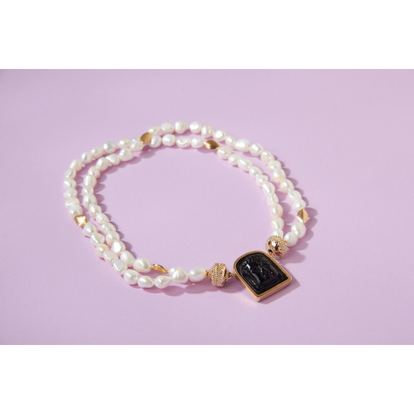 Gold Rush Pearl Double-Strand Necklace Image 2 Carats Mcallen, TX