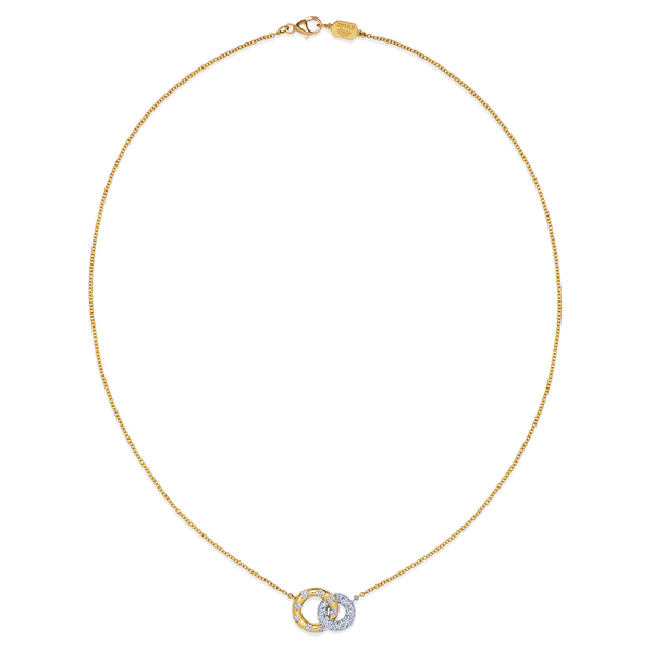Cobblestone Petite Interlocking Pendant with Diamonds Image 2 Carats Mcallen, TX