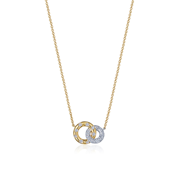 Cobblestone Petite Interlocking Pendant with Diamonds Carats Mcallen, TX