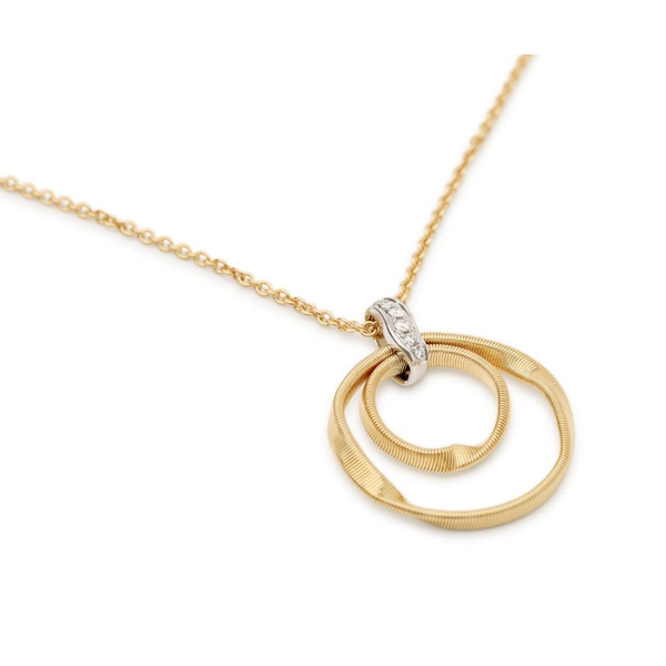 Marco Bicego 18k Yellow Gold Marrakech Pendant Necklace with Diamonds, 16.5