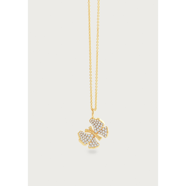 Butterfly White Pavé Small Necklace Carats Mcallen, TX