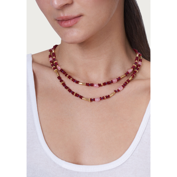 Milos Beaded Necklace - Lilac Image 2 Carats Mcallen, TX