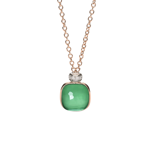 POMELLATO NUDO CLESS ROSE GOLD AND WHITE GOLD, PRASIOLITE/ AGATE, AND DIAMONDS Carats Mcallen, TX