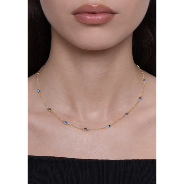 Celeste Chain With Crystals, Blue Image 2 Carats Mcallen, TX