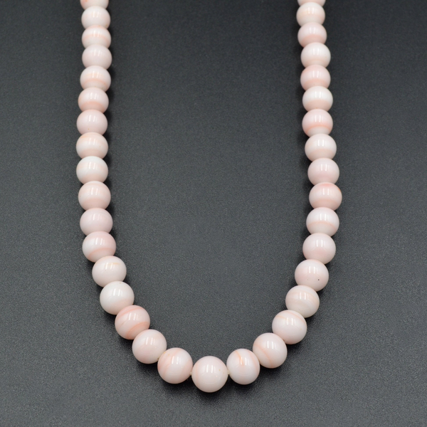 LISA NIK PINK OPAL MINI BEAD NECKLACE WITH VERMEIL MAGNETIC CLASP Carats Mcallen, TX