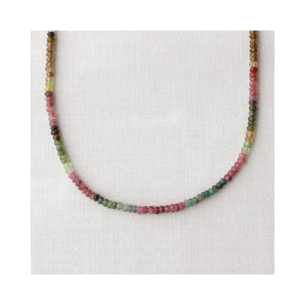 LISA NIK TOURMALINE MINI BEAD NECKLACE WITH VERMAIL MAGNTIC CLASP Carats Mcallen, TX