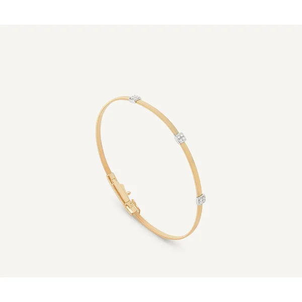 MARCO BICEGO MASAI 18K Yellow Gold Small Stackable Bracelet With Diamonds Carats Mcallen, TX