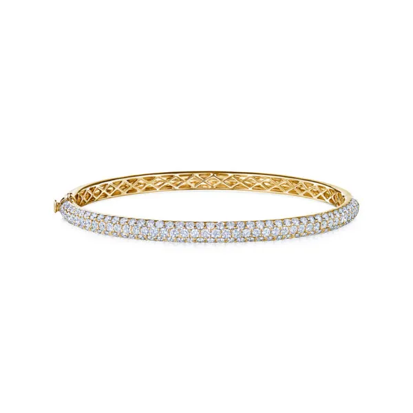 THE Moonlight COLLECTION Three-Row Bangle with Pavé Diamonds Carats Mcallen, TX