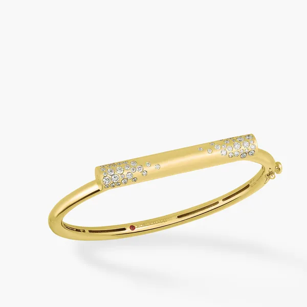18K YG DOMINO BANGLE Carats Mcallen, TX