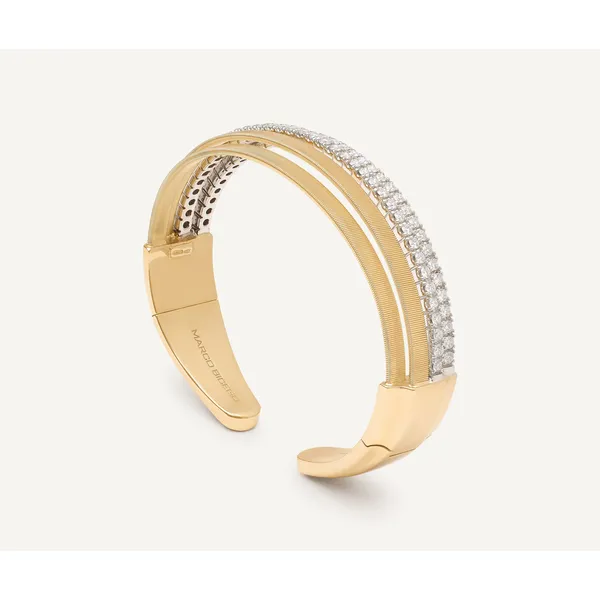 MARCO BICEGO 18KT GOLD BANGLE W/DIAMONDS Carats Mcallen, TX
